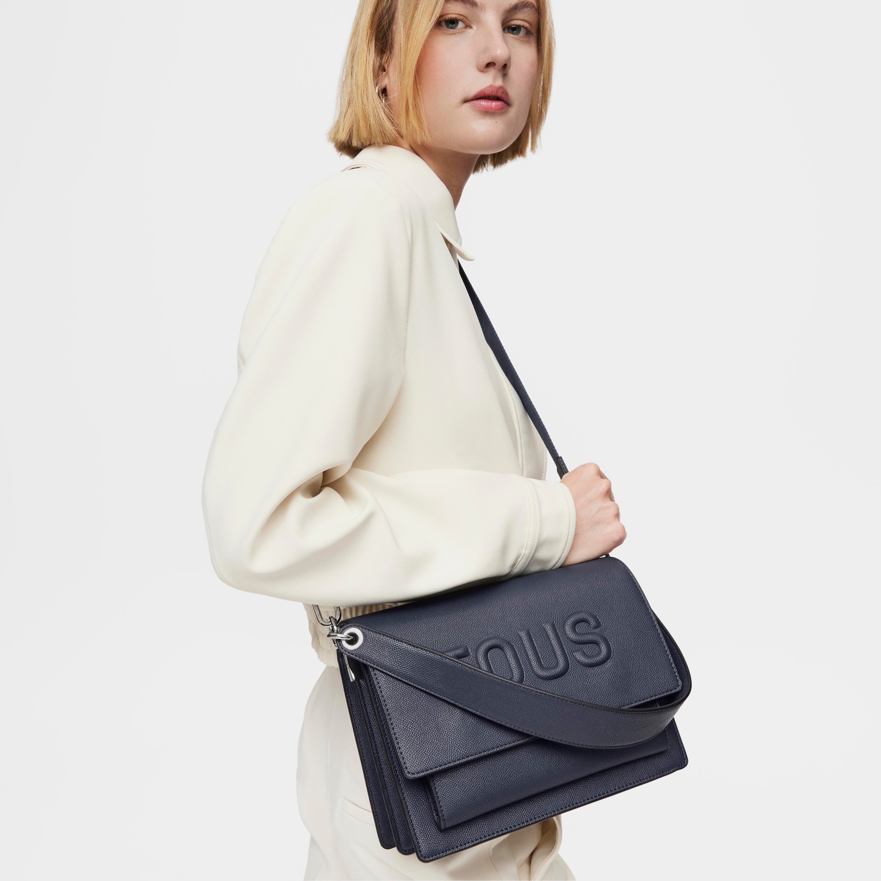 Medium navy blue Audree Crossbody bag TOUS Brenda