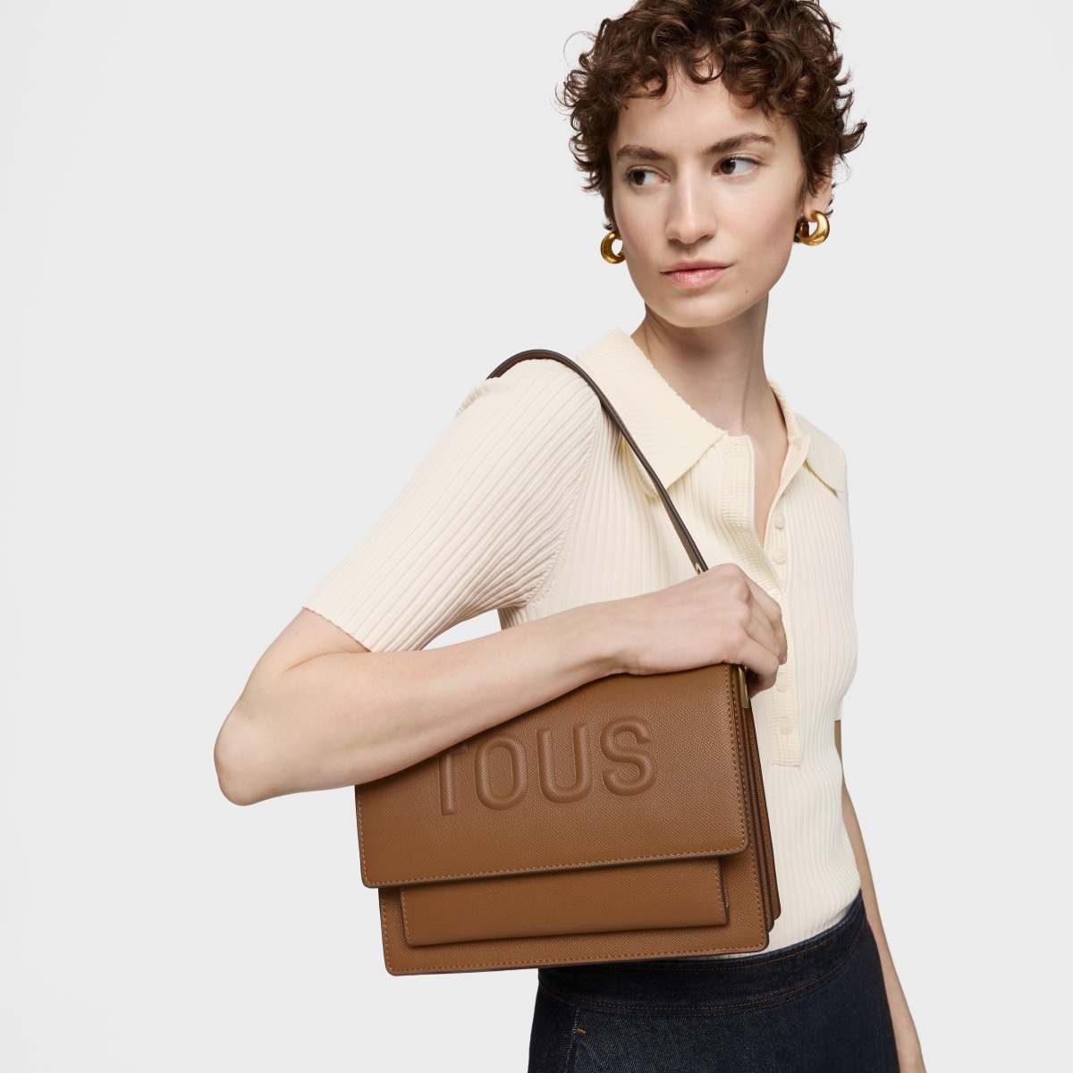 Medium camel-colored Audree Crossbody bag TOUS Brenda