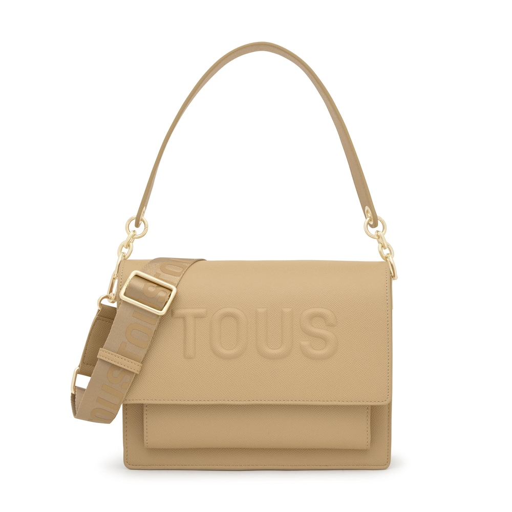 Medium sand-colored Audree Crossbody bag TOUS Brenda image number 0