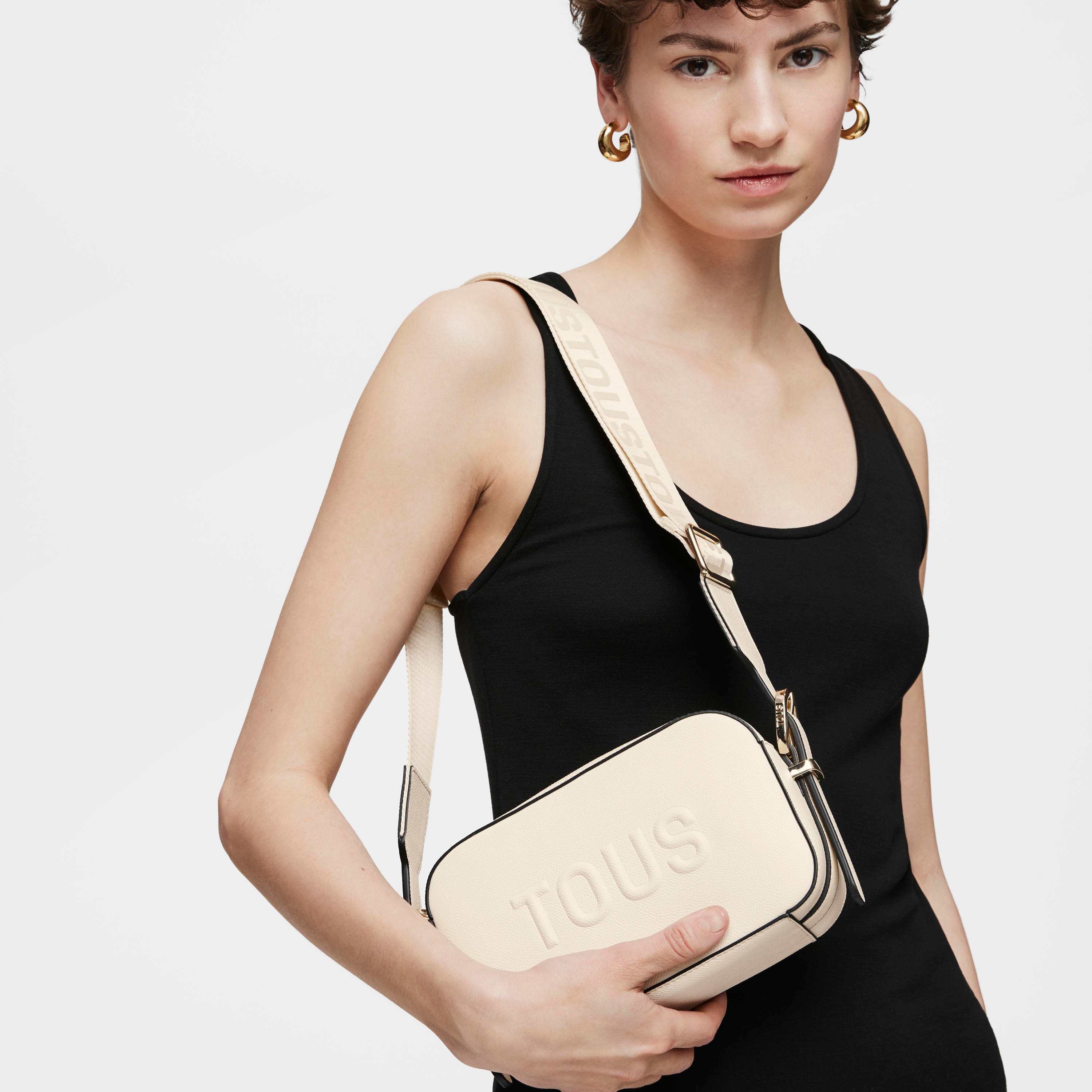 Beige Crossbody Reporter bag TOUS Brenda