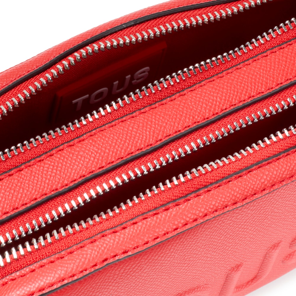 Red Crossbody reporter bag TOUS Brenda image number 2