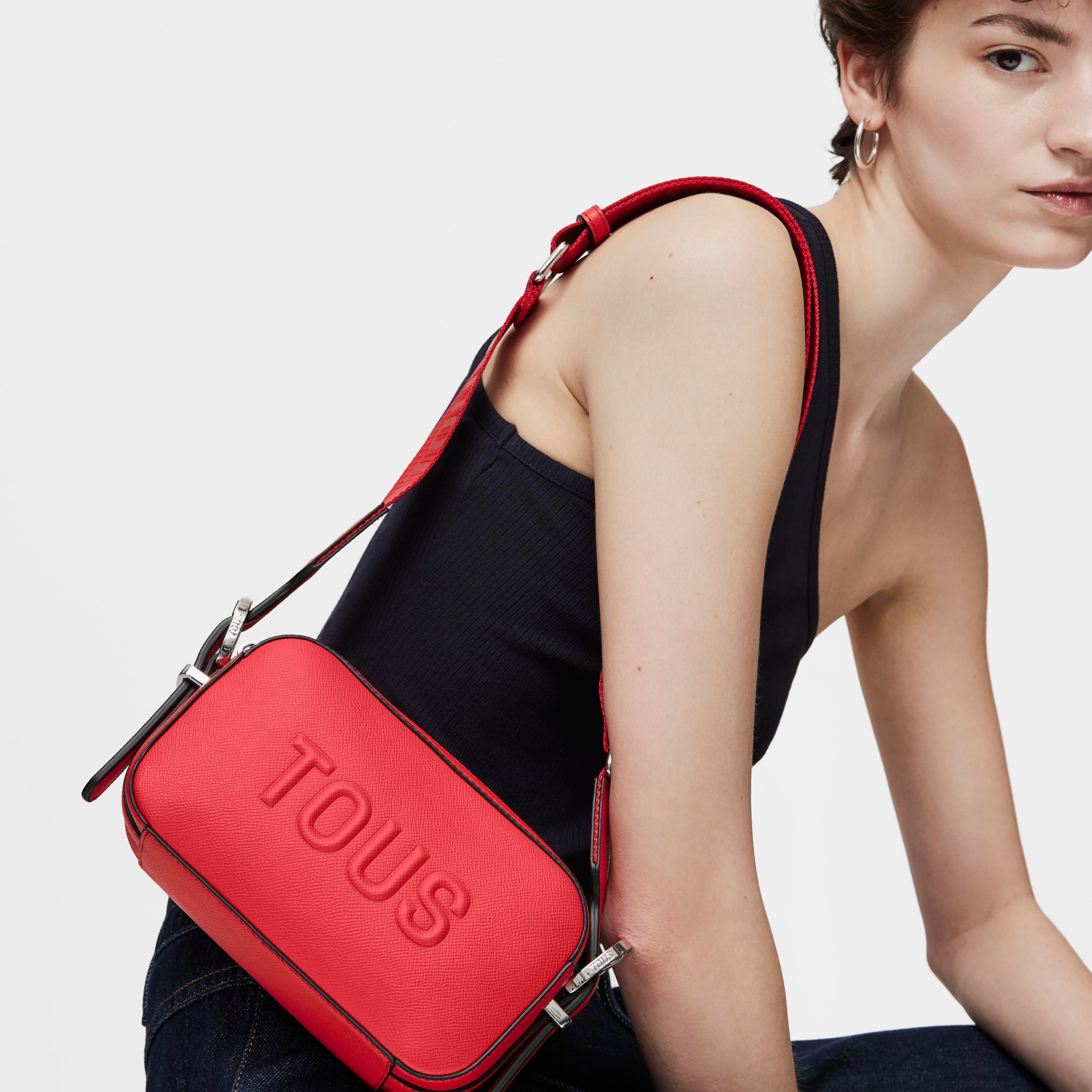 Red Crossbody reporter bag TOUS Brenda