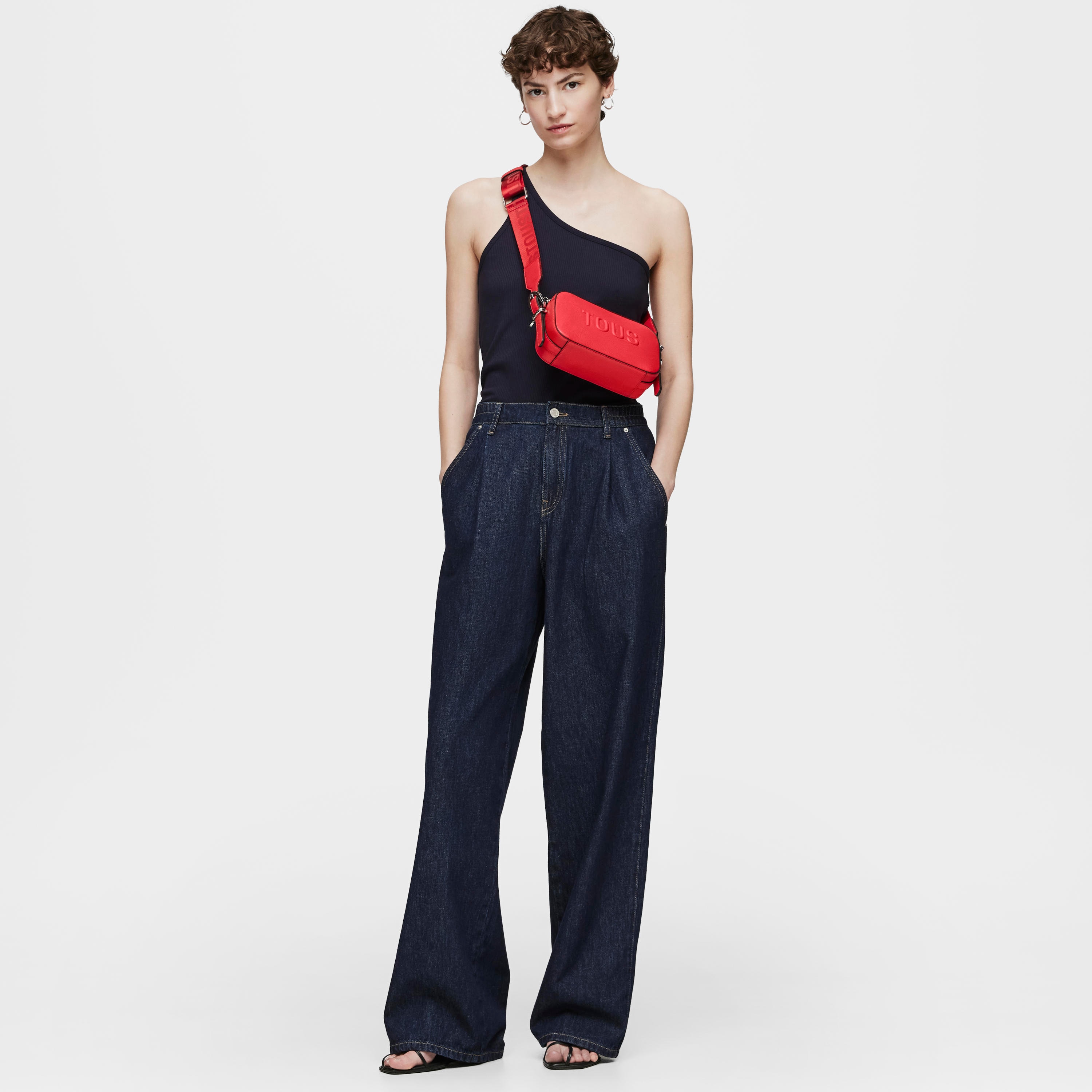 Red Crossbody reporter bag TOUS Brenda