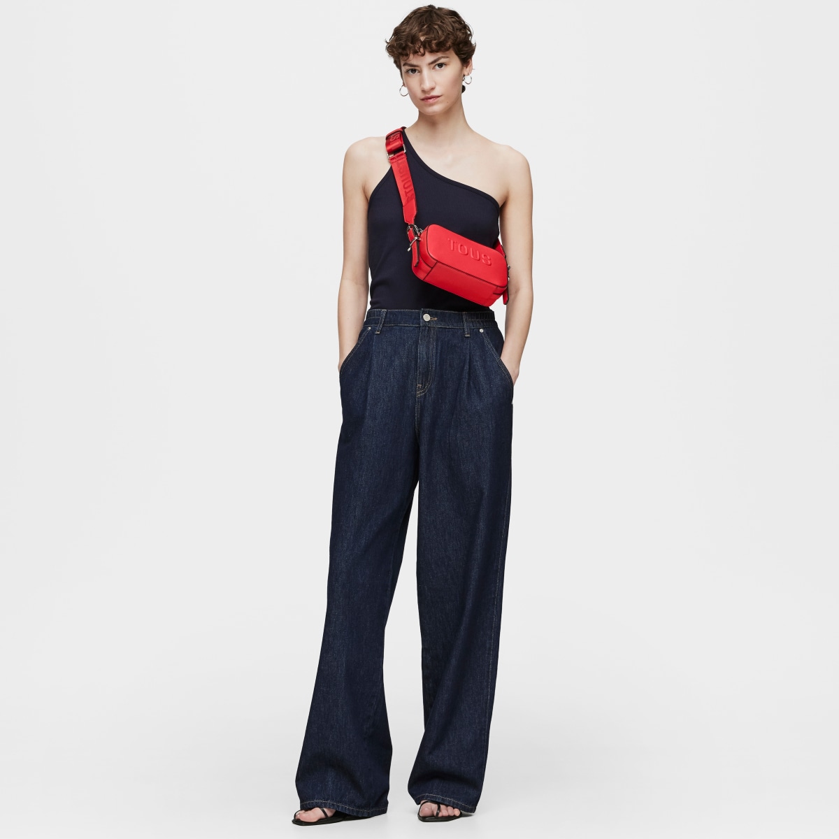 Red Crossbody reporter bag TOUS Brenda