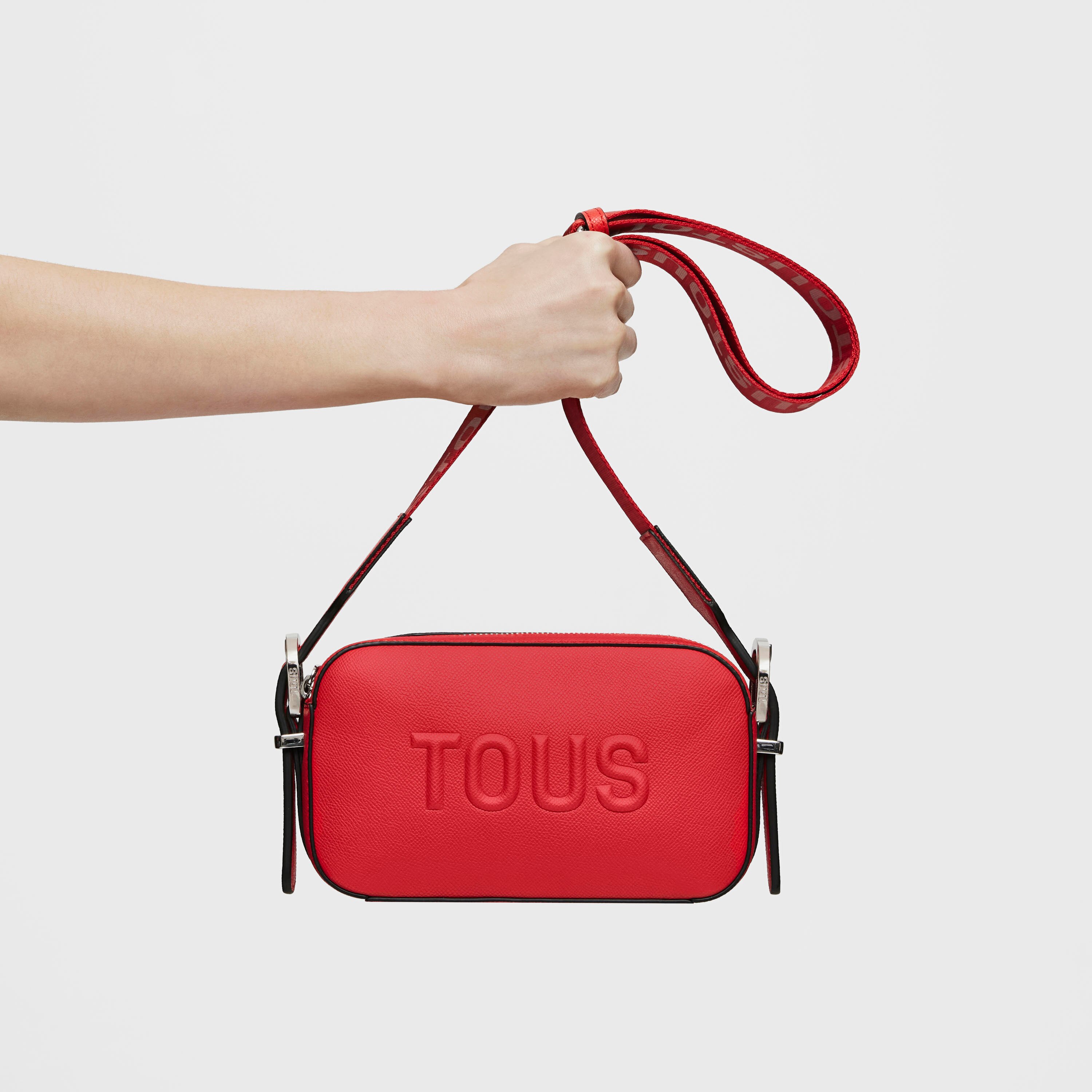 Red Crossbody reporter bag TOUS Brenda
