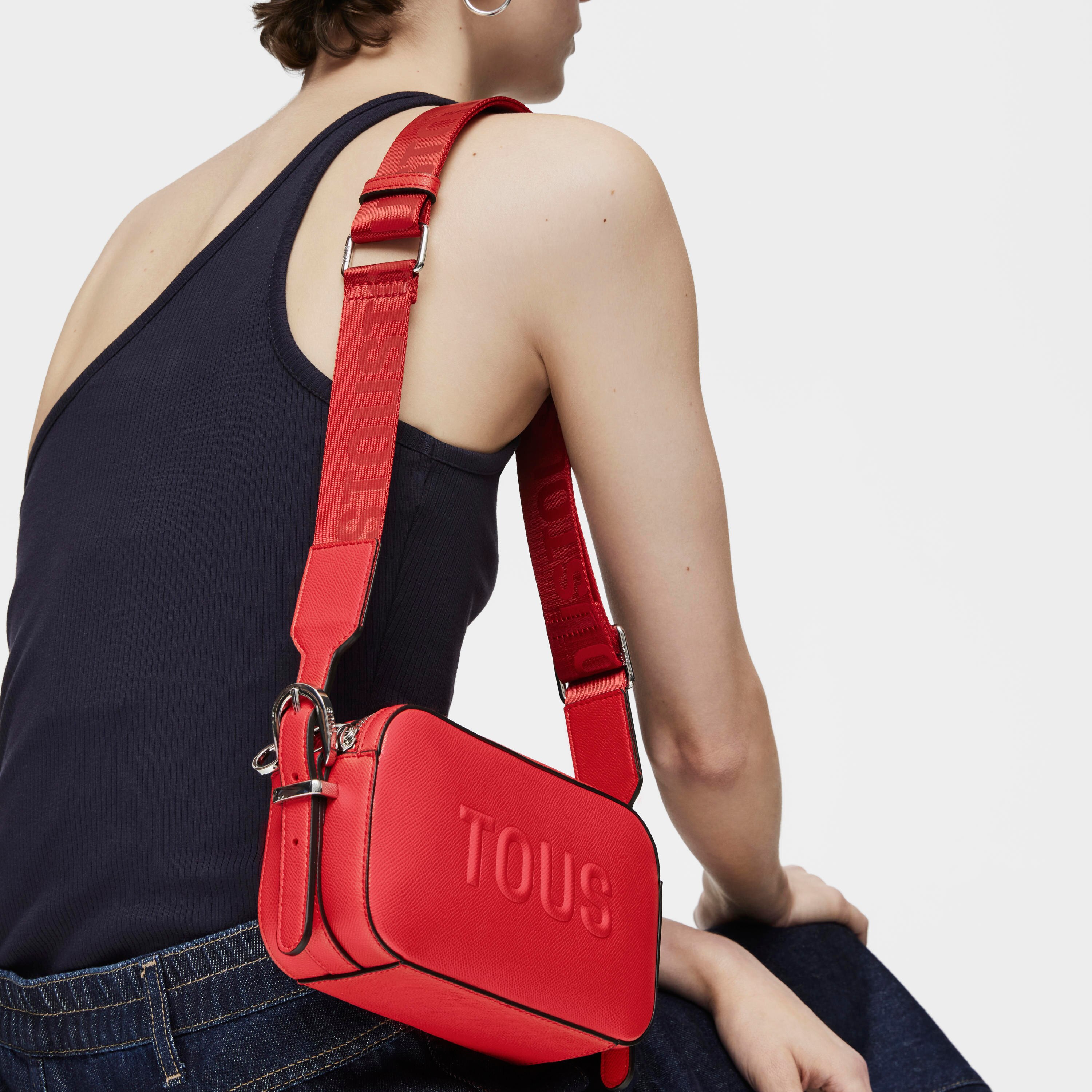 Red Crossbody reporter bag TOUS Brenda