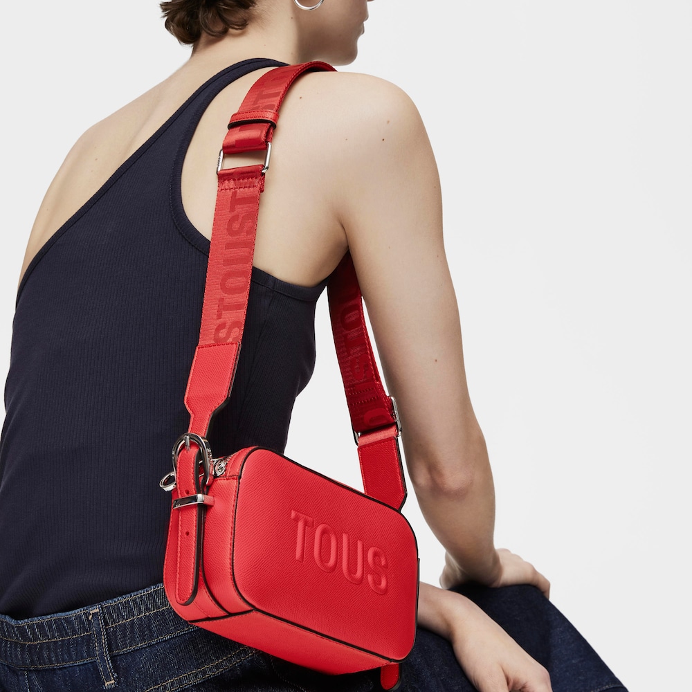 Red Crossbody reporter bag TOUS Brenda image number 7