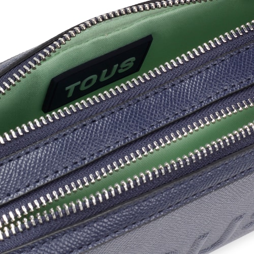 Mala de tiracolo rep&oacute;rter azul-marinho TOUS Brenda