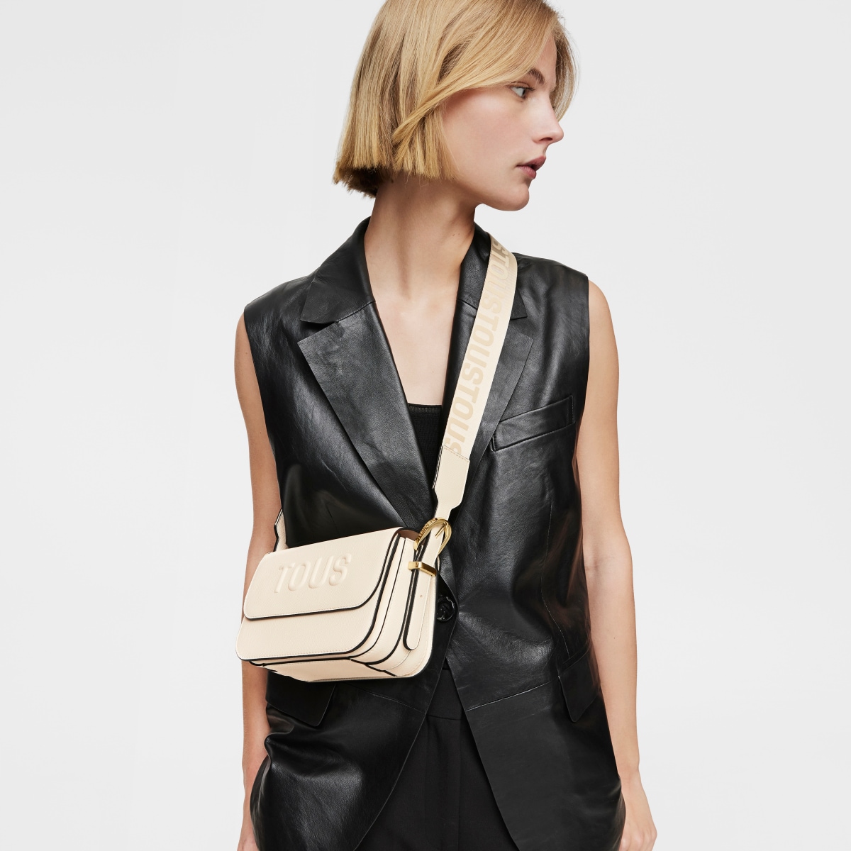 Small beige Crossbody bag TOUS Brenda
