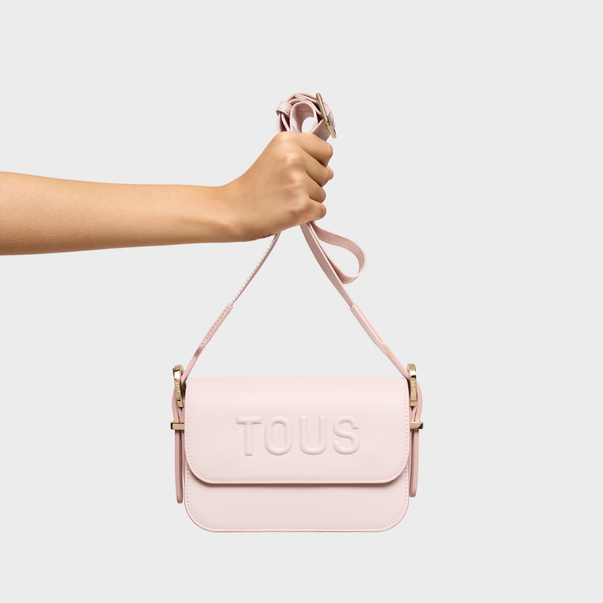 Small light pink crossbody bag TOUS Brenda