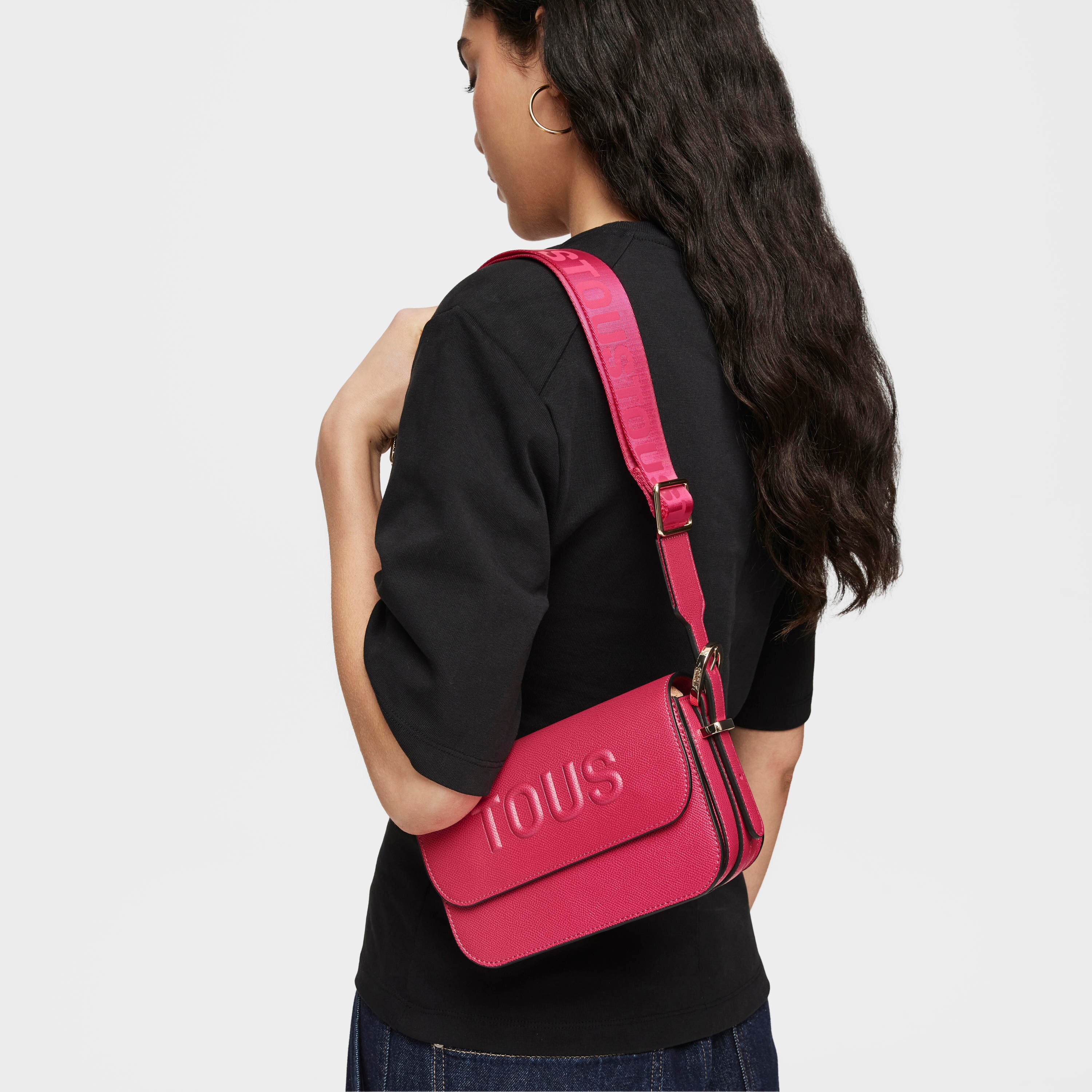 Small fuchsia Crossbody bag TOUS Brenda