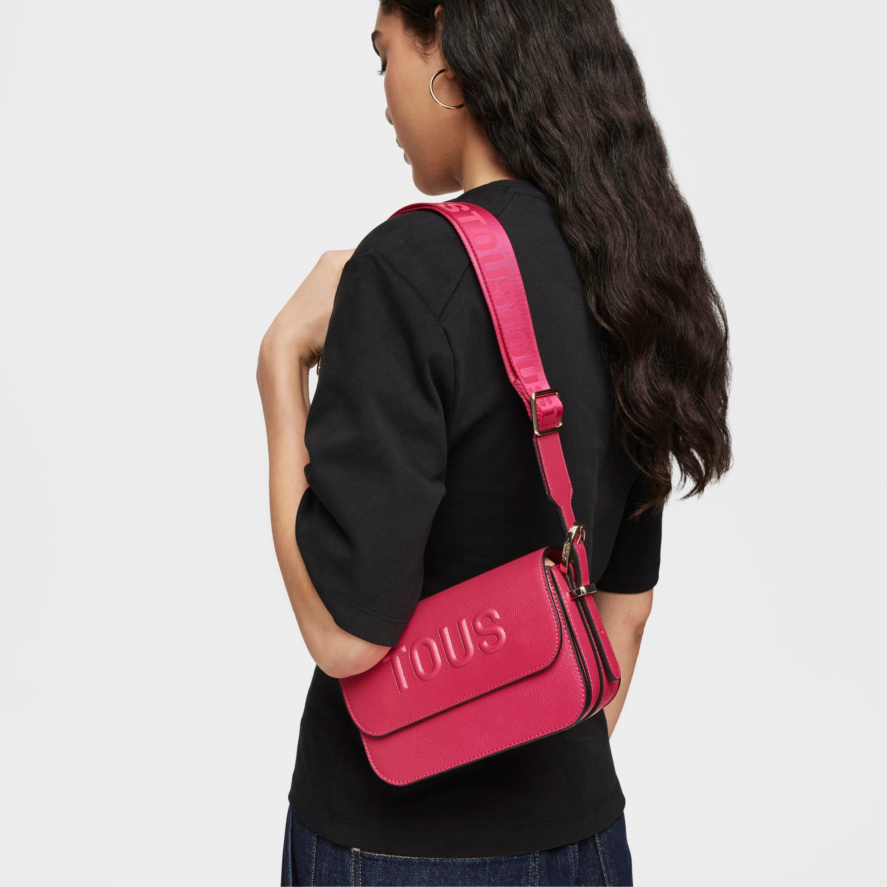 Small fuchsia Crossbody bag TOUS Brenda