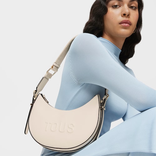 Bolso de hombro mediano beige TOUS Brenda