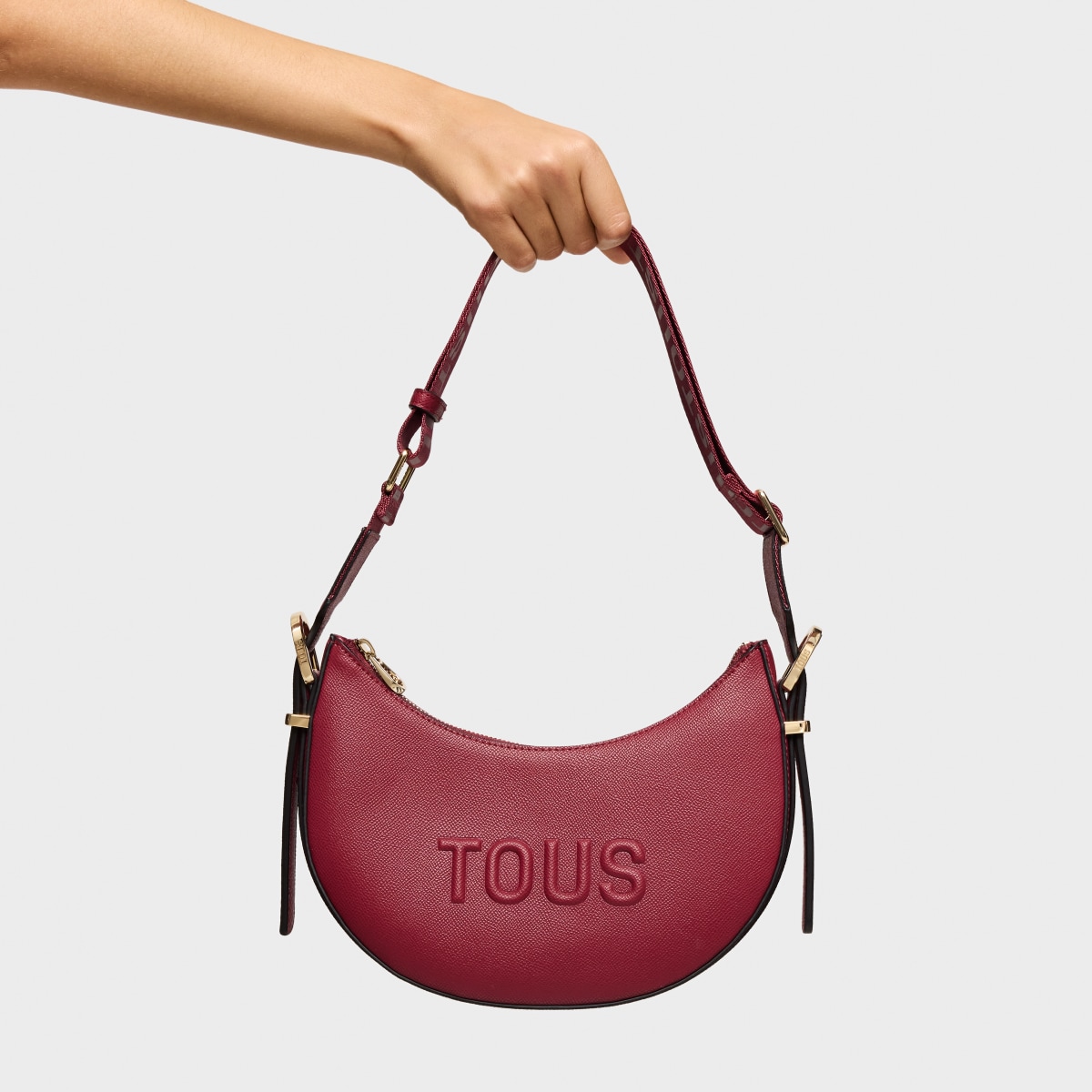 Maroon medium Crossbody shoulder bag TOUS Brenda