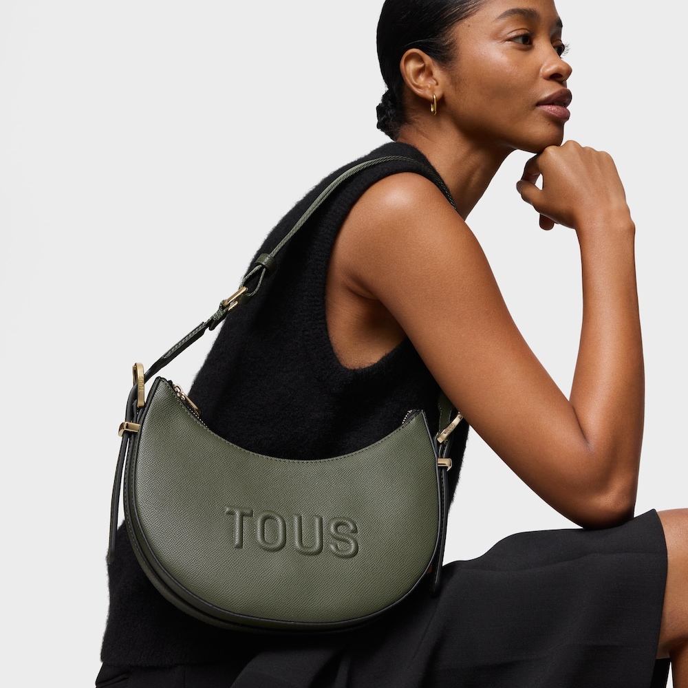 Borsa a tracolla media color cachi TOUS Brenda