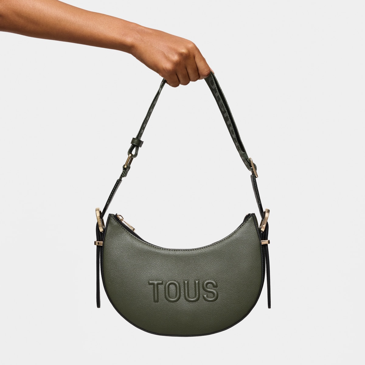 Khaki medium Crossbody shoulder bag TOUS Brenda
