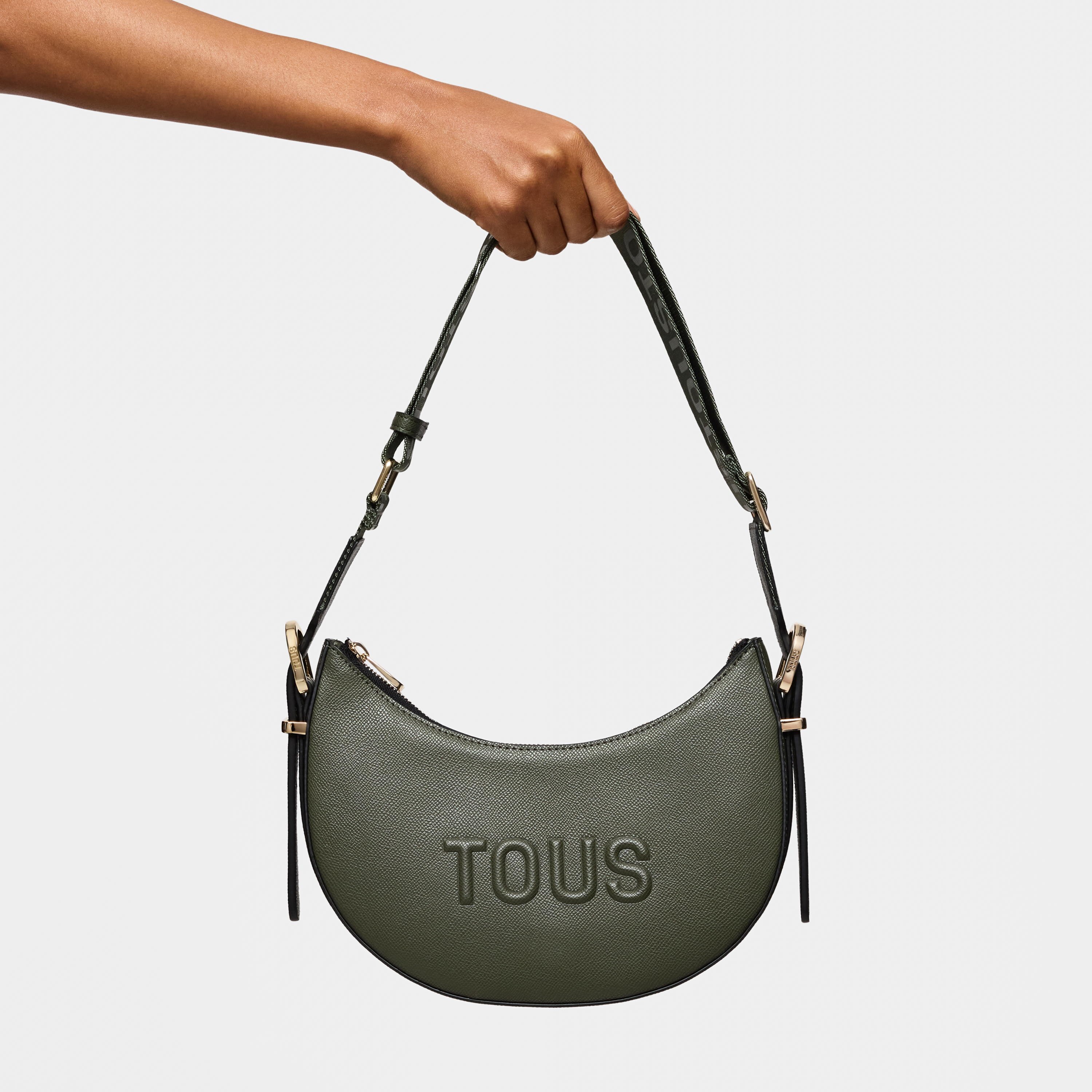 Khaki medium Crossbody shoulder bag TOUS Brenda | TOUS