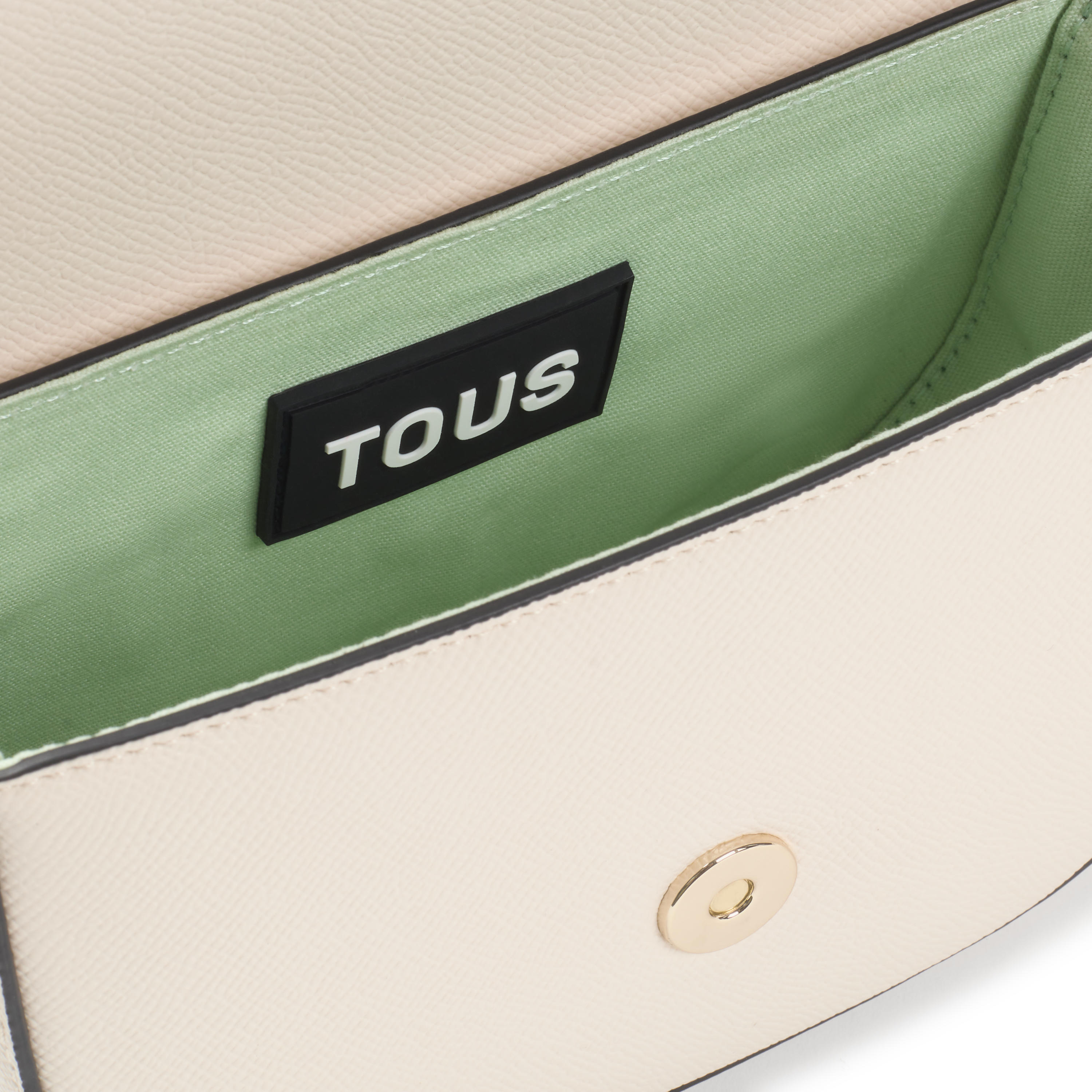 Beige halfmoon mini Crossbody bag TOUS Brenda