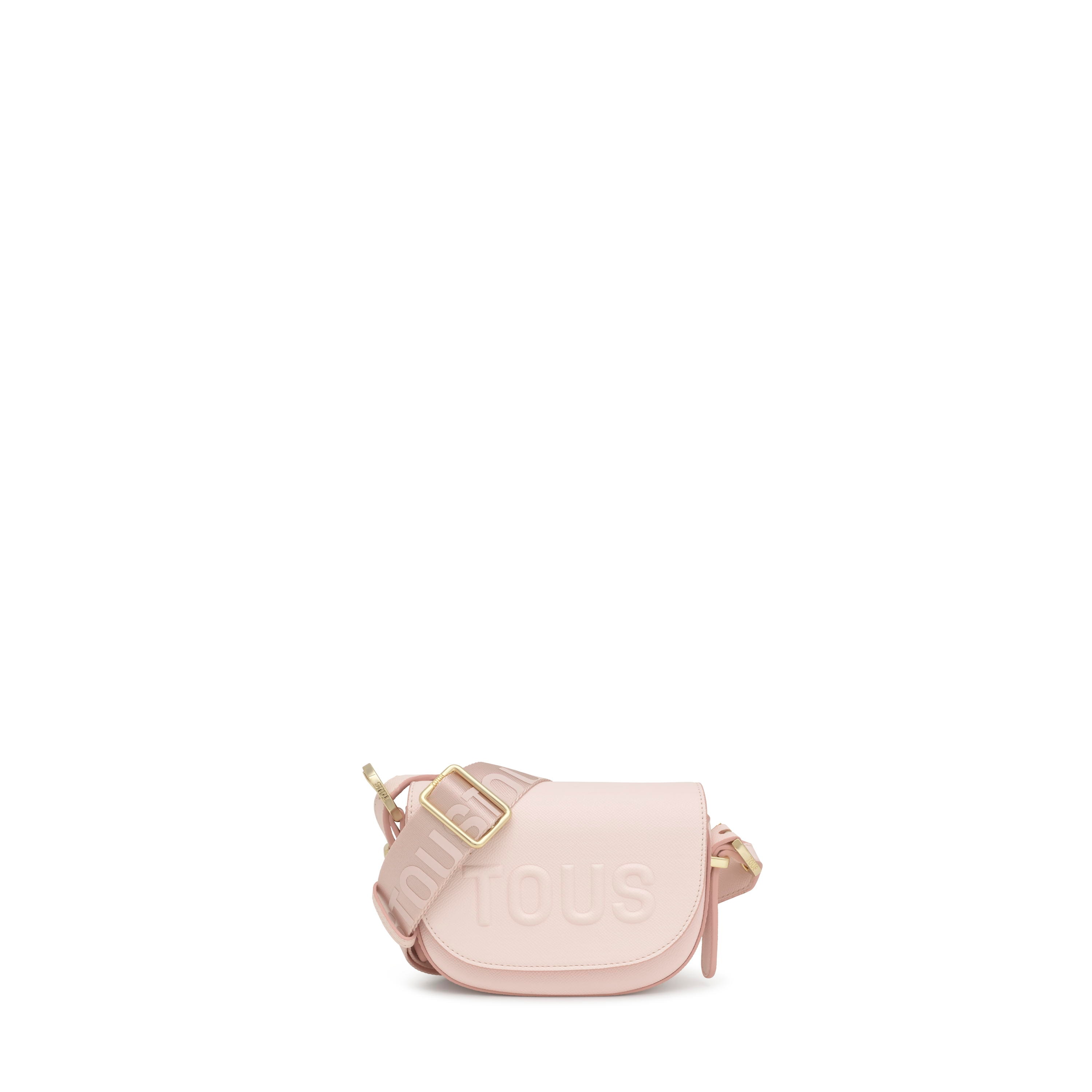 Light pink half-moon mini Crossbody bag TOUS Brenda