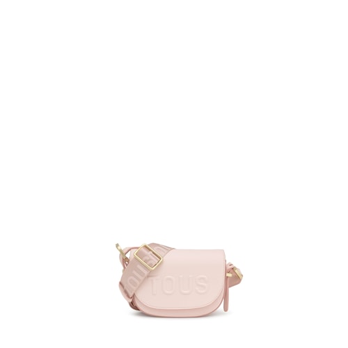 Light pink half-moon mini Crossbody bag TOUS Brenda