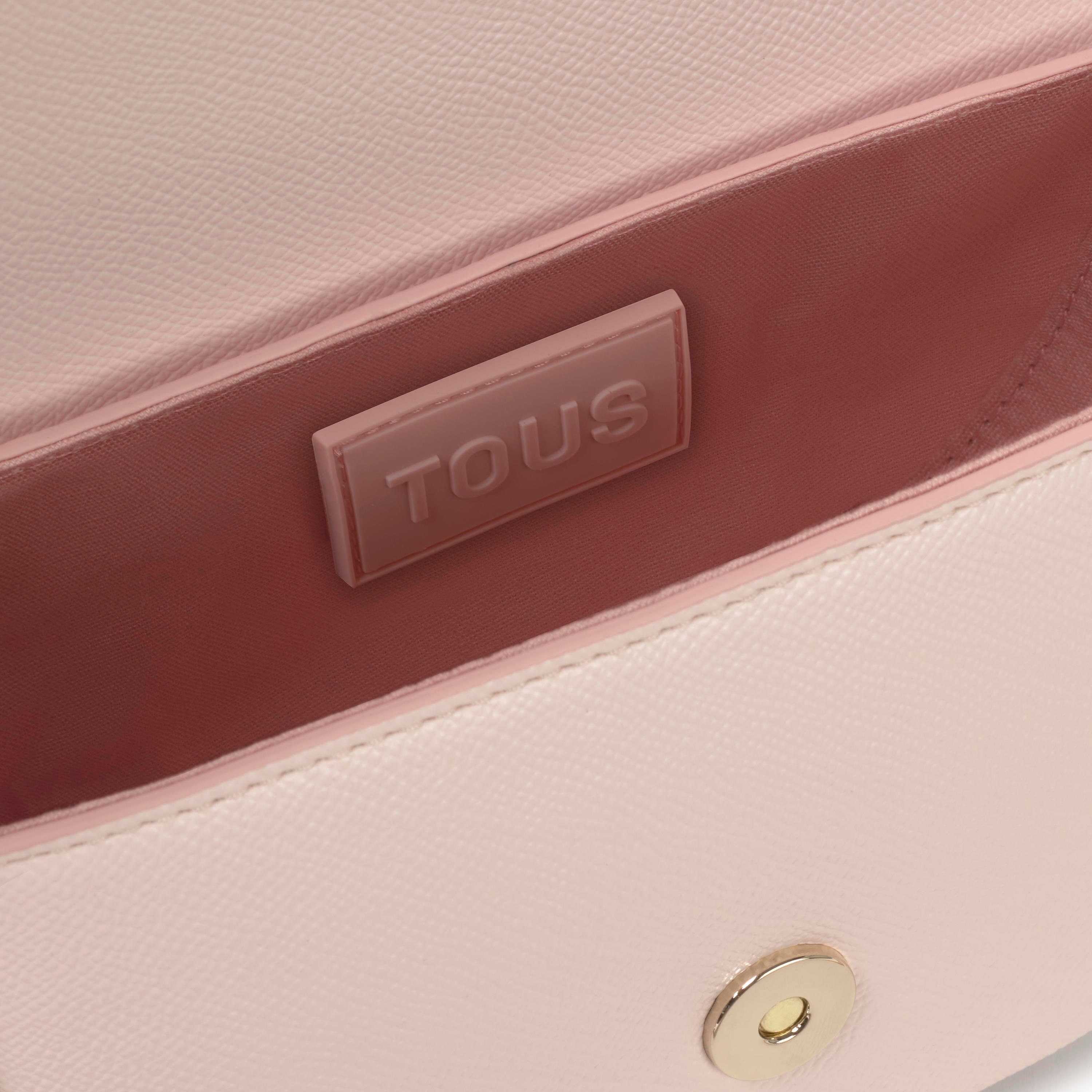 Light pink half-moon mini Crossbody bag TOUS Brenda