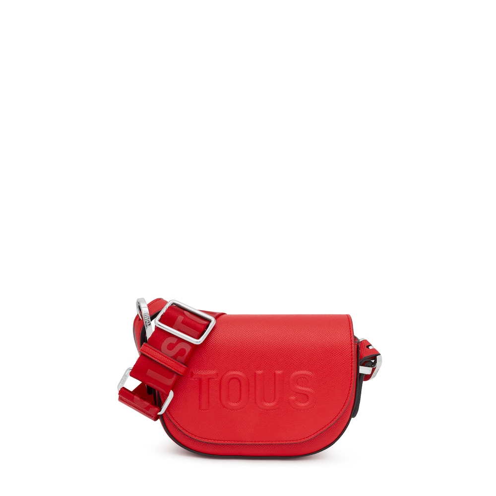 Red halfmoon mini Crossbody bag TOUS Brenda