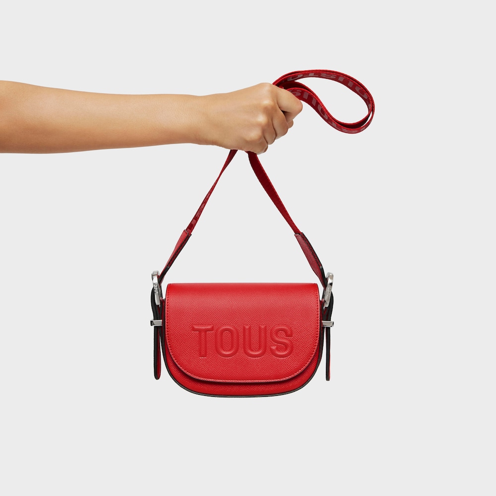 Red halfmoon mini Crossbody bag TOUS Brenda