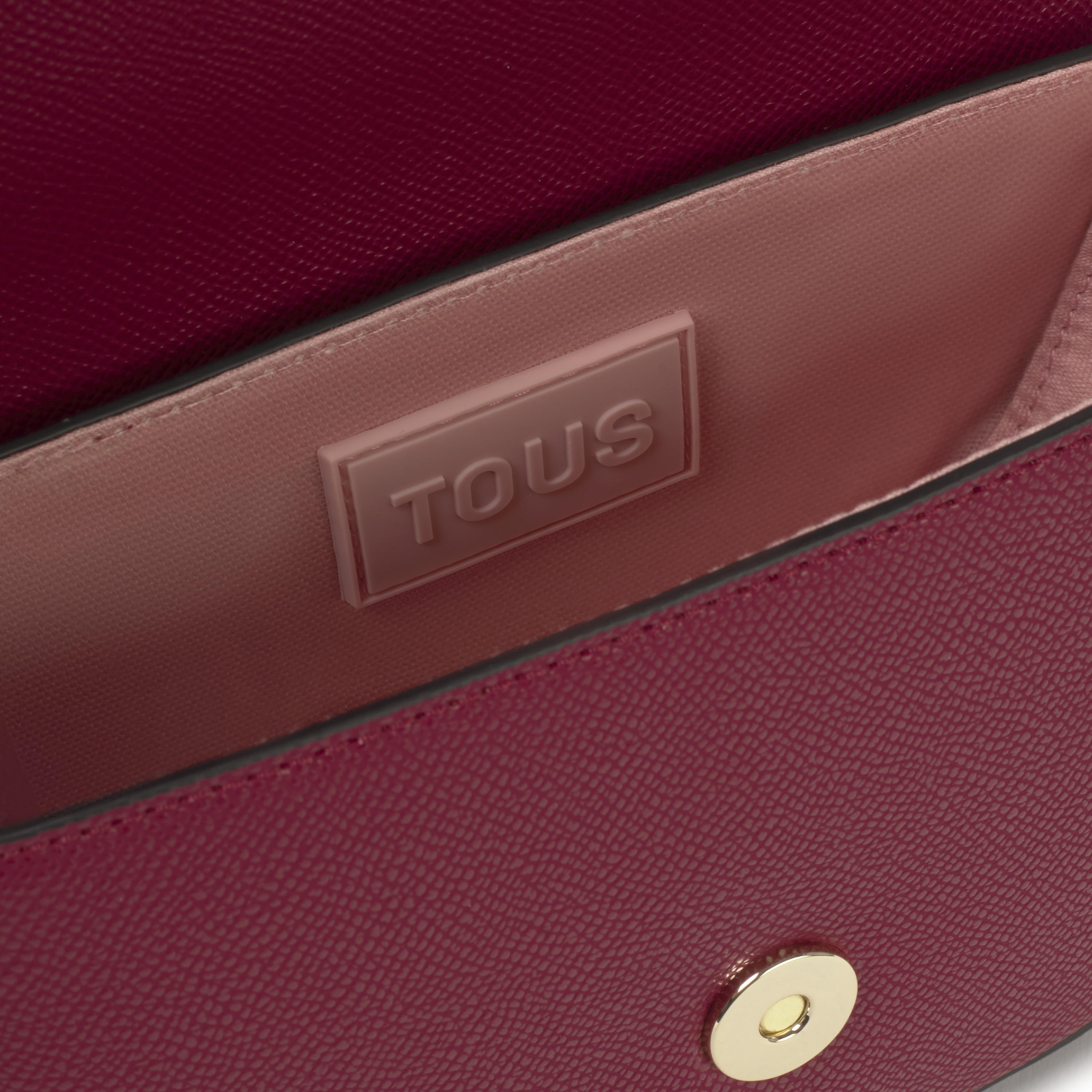 Maroon half-moon mini Crossbody bag TOUS Brenda