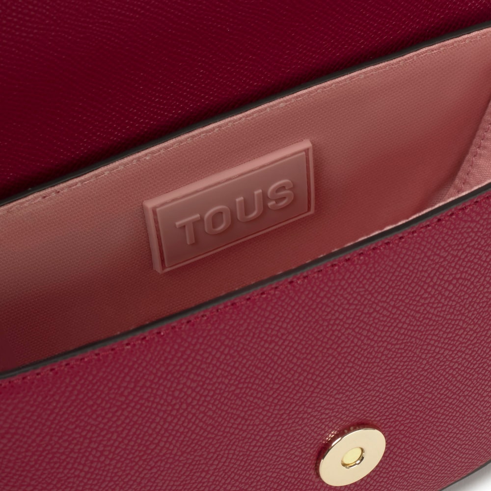 Maroon half-moon mini Crossbody bag TOUS Brenda