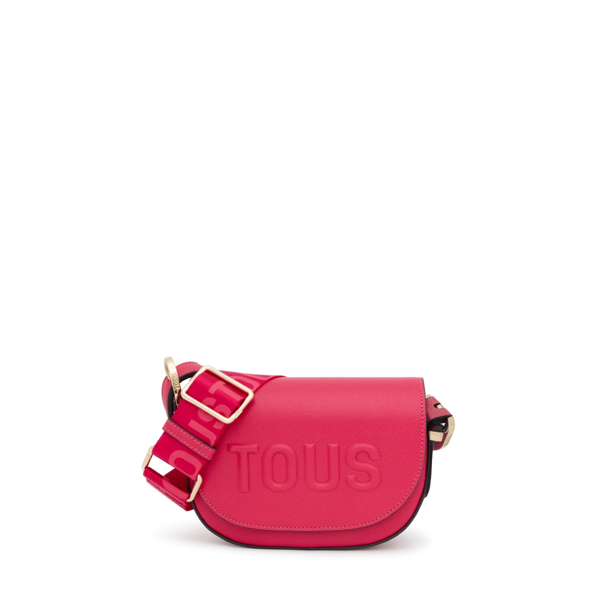 Fuchsia halfmoon mini Crossbody bag TOUS Brenda