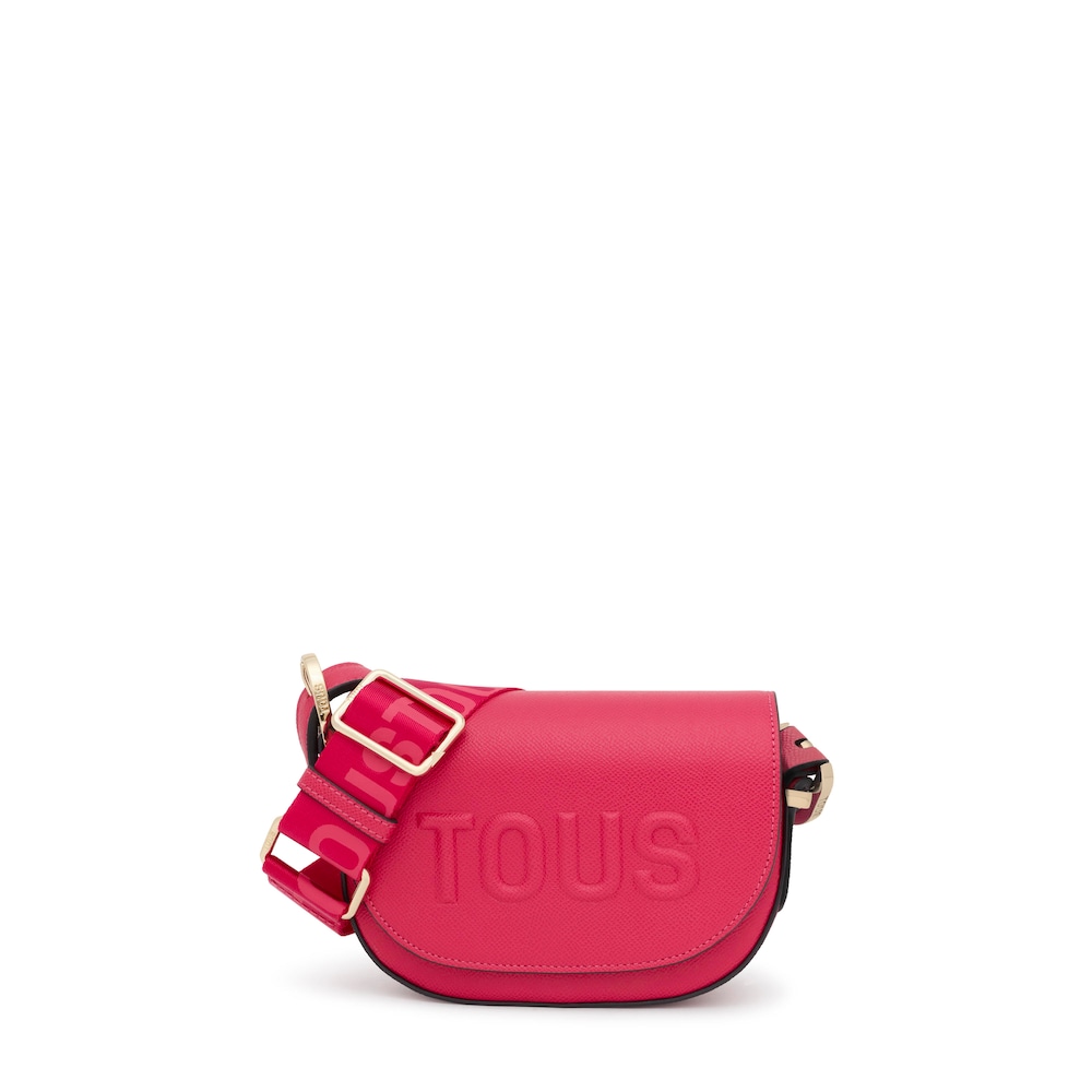 Mini bandolera medialuna fucsia TOUS Brenda image number 0