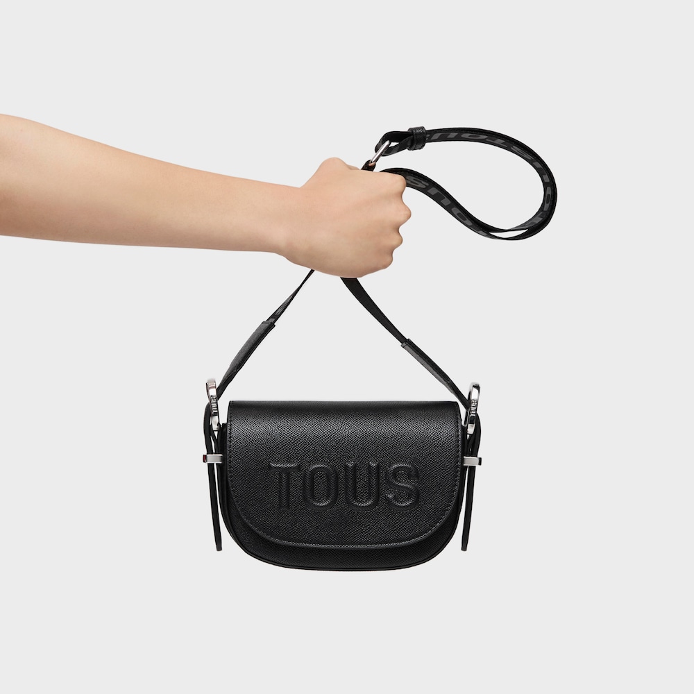 Black halfmoon Crossbody minibag TOUS Brenda