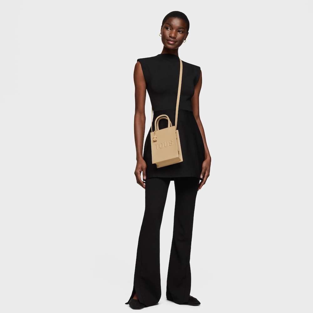 Sand-colored Pop Minibag TOUS Brenda image number 4