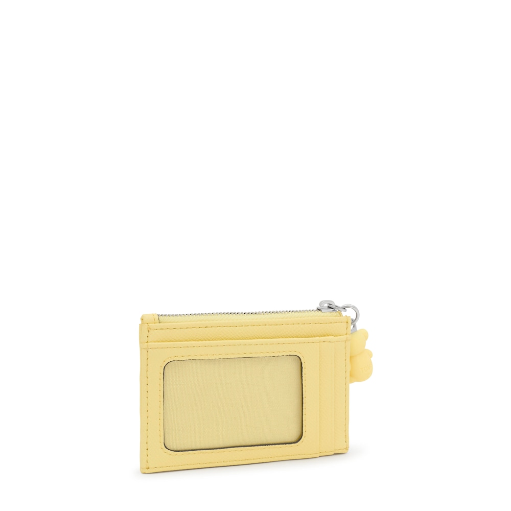 Monedero tarjetero amarillo claro TOUS Brenda