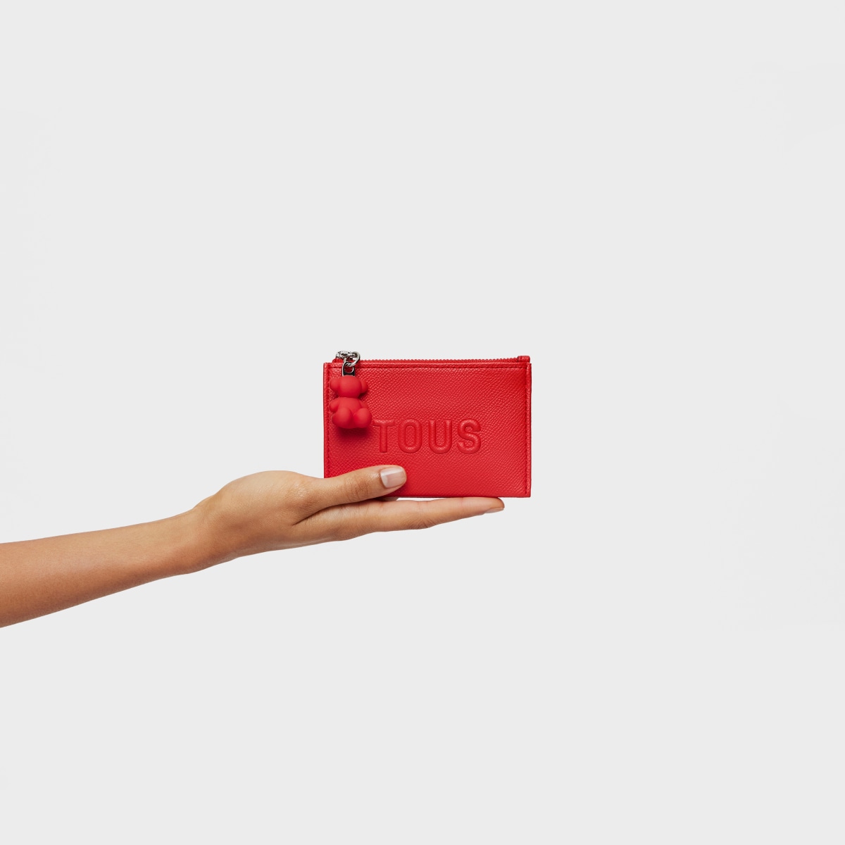 Monedero tarjetero rojo TOUS Brenda image number 3