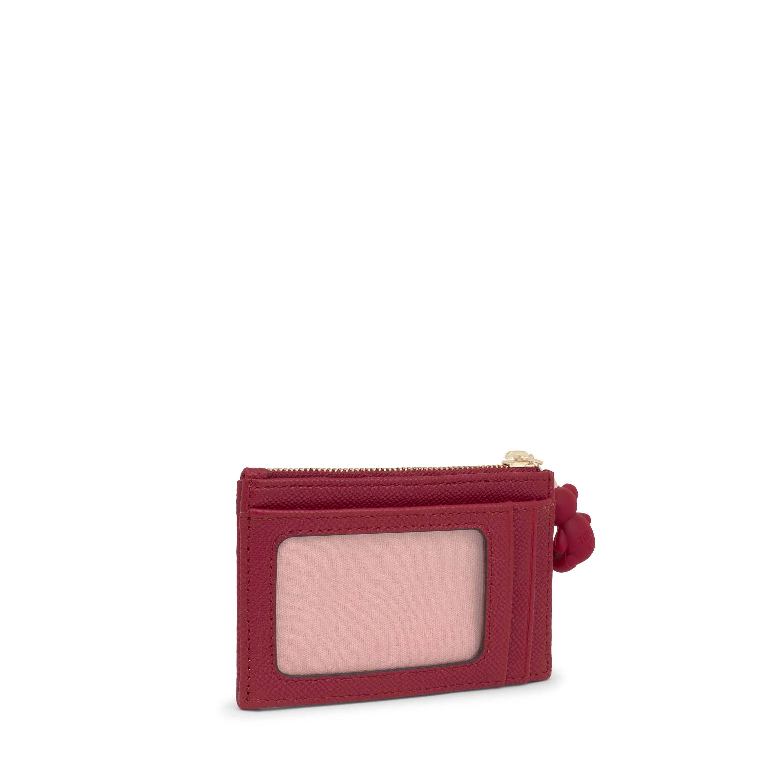 Maroon Cardholder-change purse TOUS Brenda