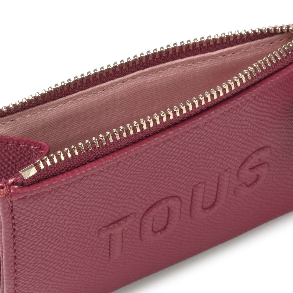 Maroon Cardholder-change purse TOUS Brenda Maroon Cardholder-change purse TOUS Brenda