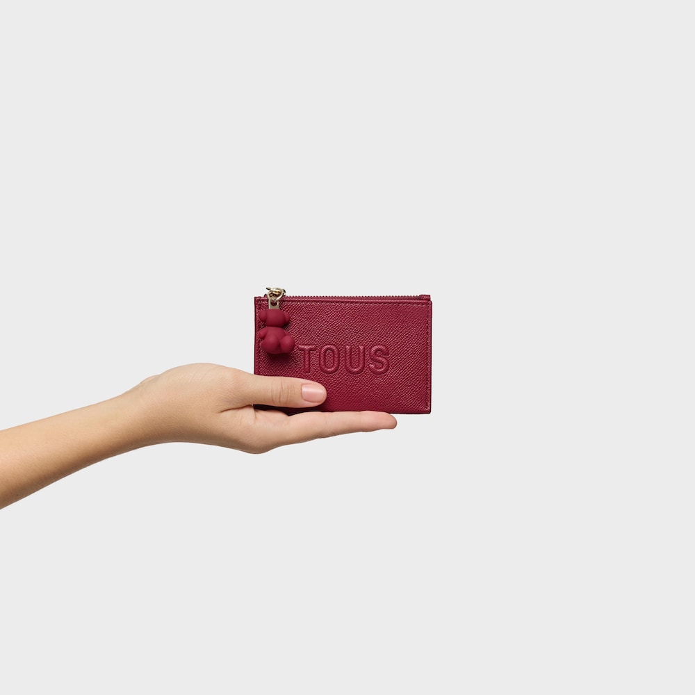Maroon Cardholder-change purse TOUS Brenda Maroon Cardholder-change purse TOUS Brenda