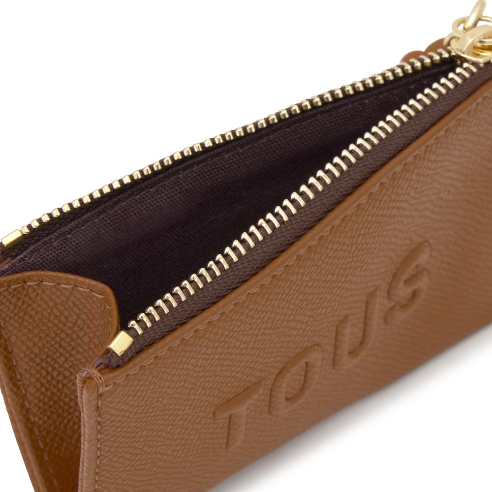 Camel-colored Change purse-cardholder TOUS Brenda