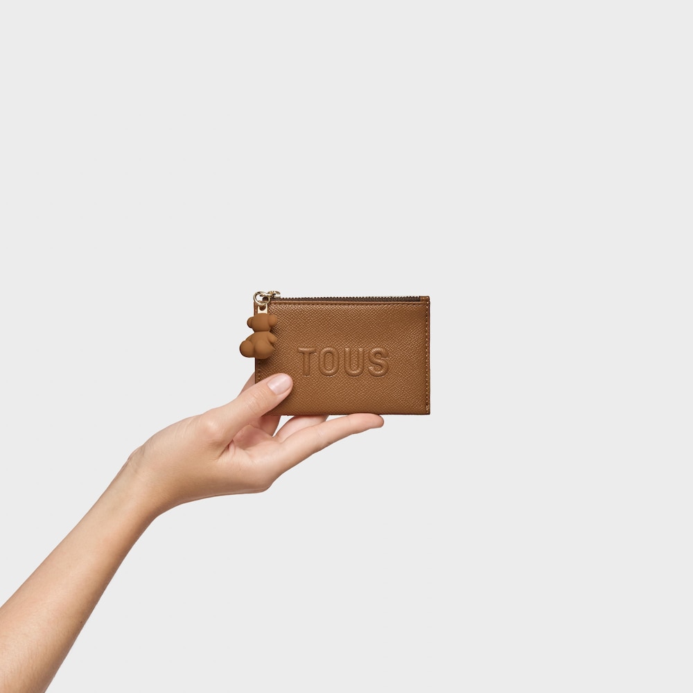 Camel-colored Change purse-cardholder TOUS Brenda