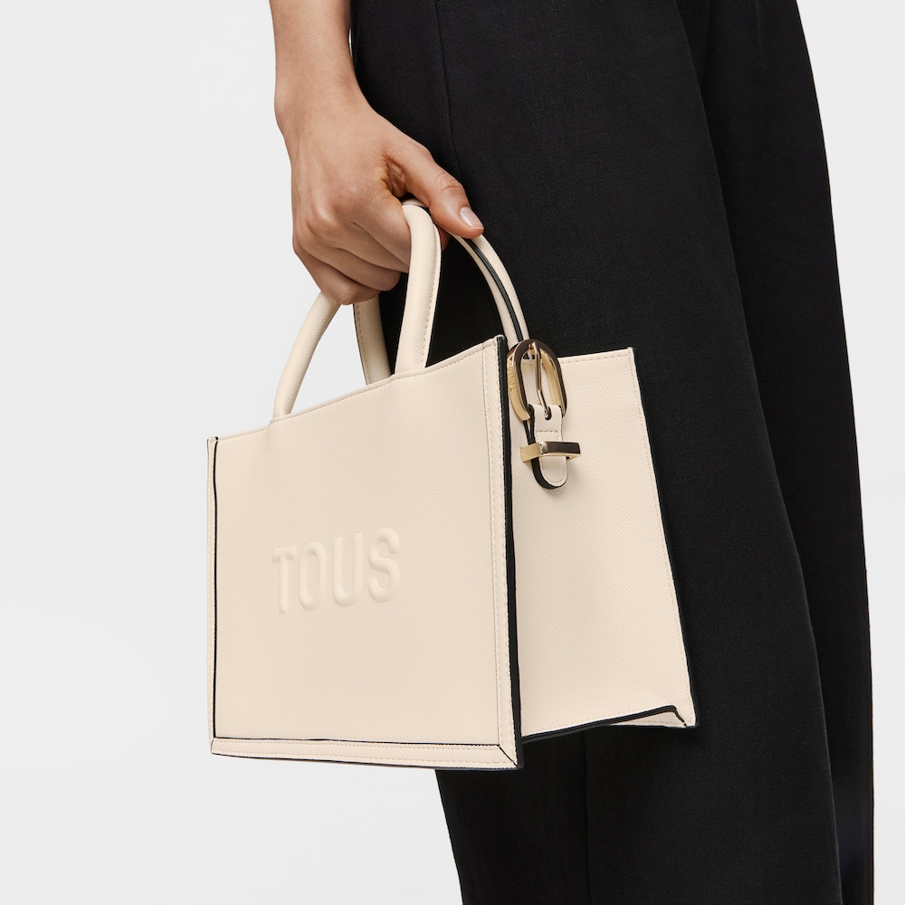 Shopper mediano Amaya beige TOUS Brenda image number 4