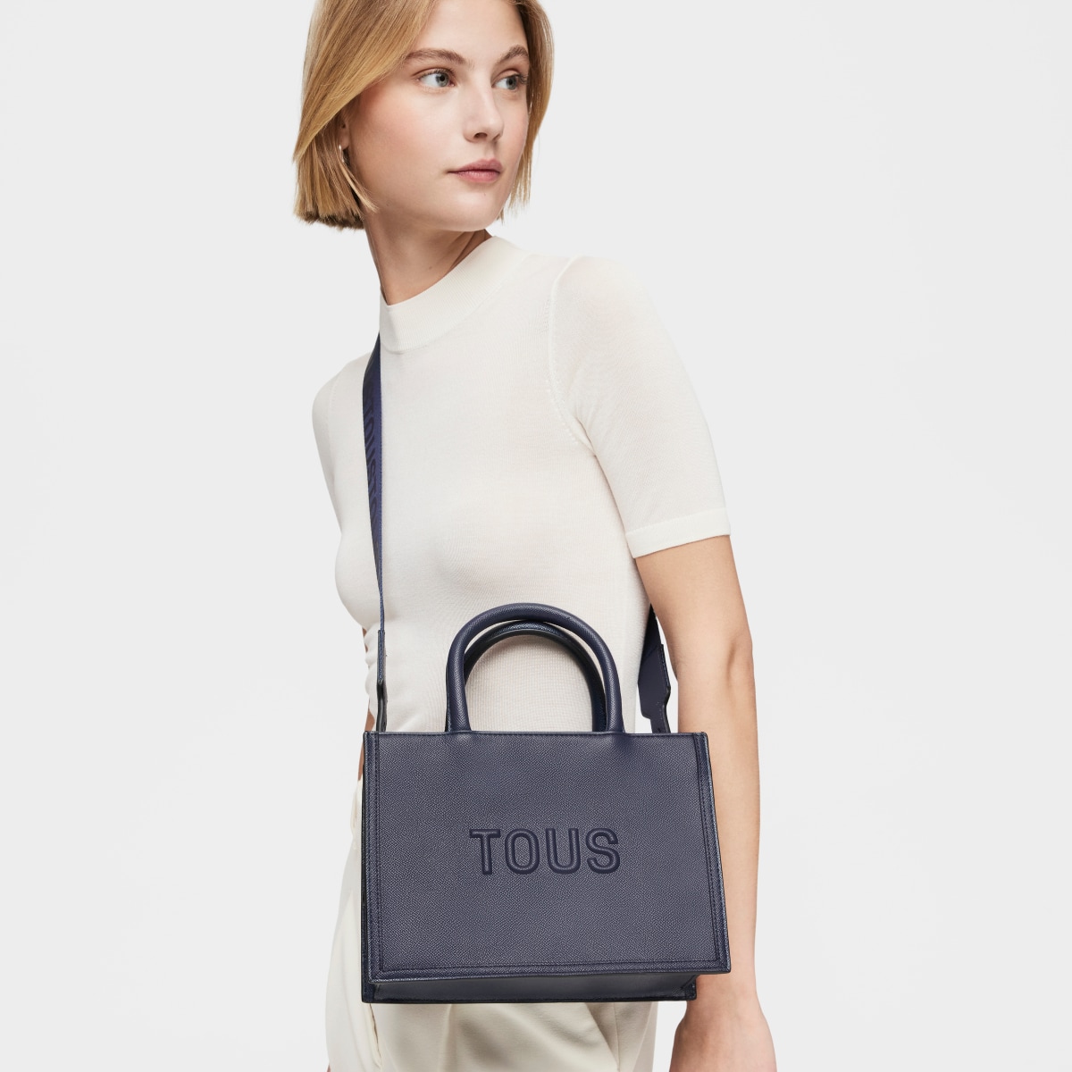 Medium navy blue Amaya Shopping bag TOUS Brenda