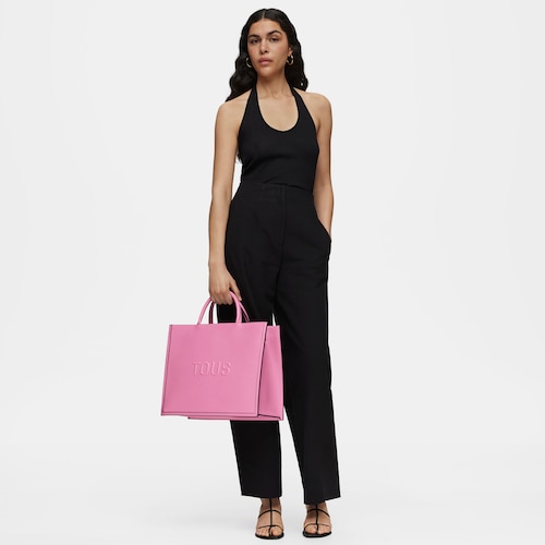 Large dark pink Amaya Shopping bag TOUS Brenda