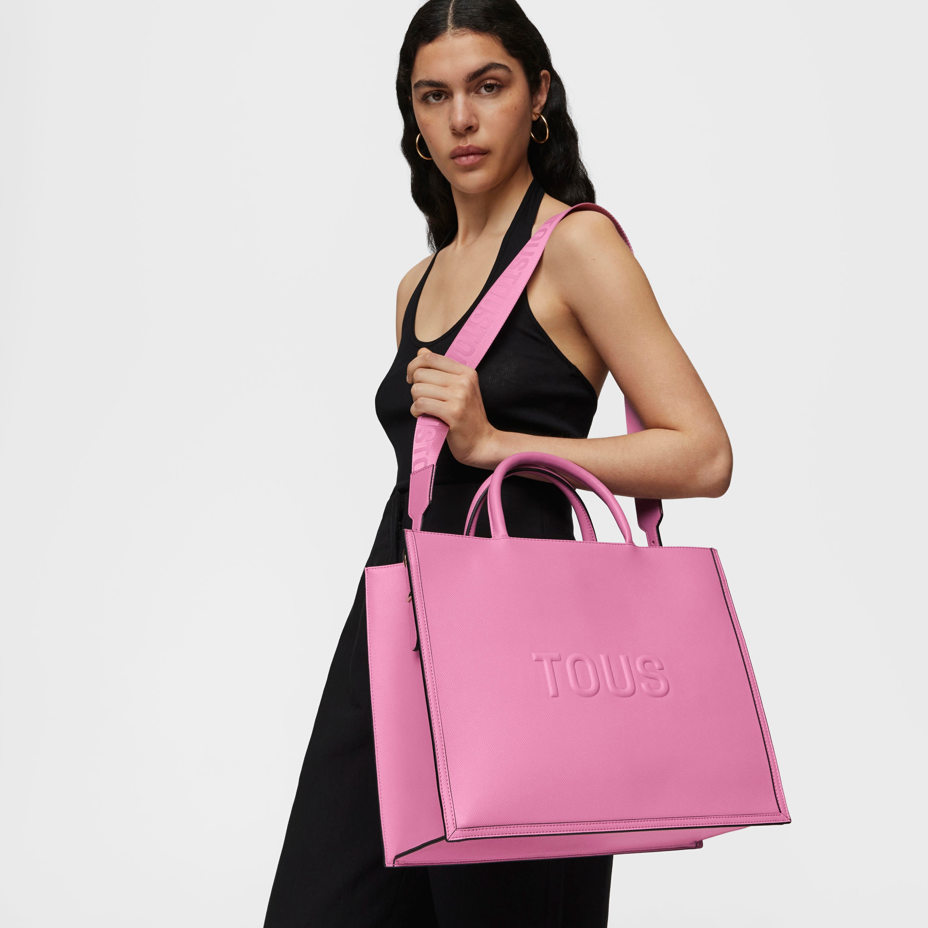 Large dark pink Amaya Shopping bag TOUS Brenda