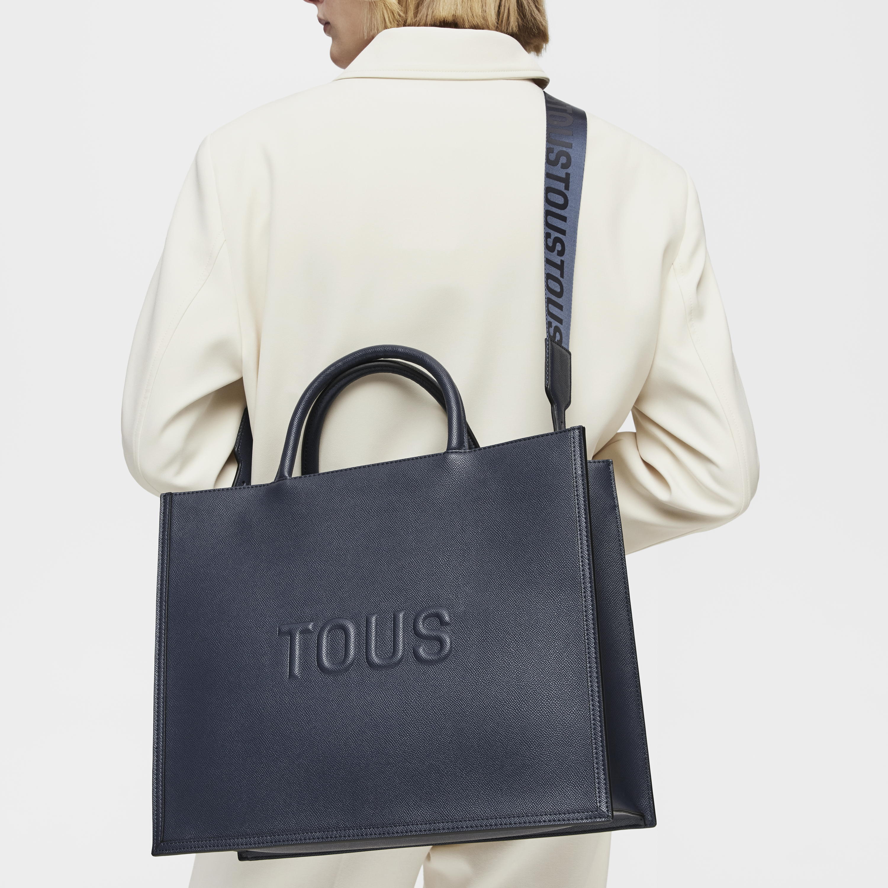 Large navy blue Amaya Shopping bag TOUS Brenda