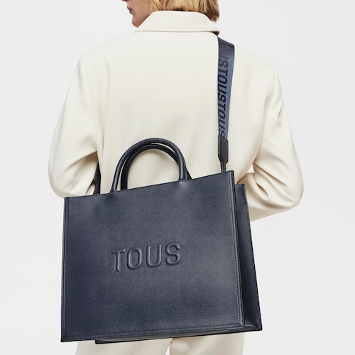 Large navy blue Amaya Shopping bag TOUS Brenda