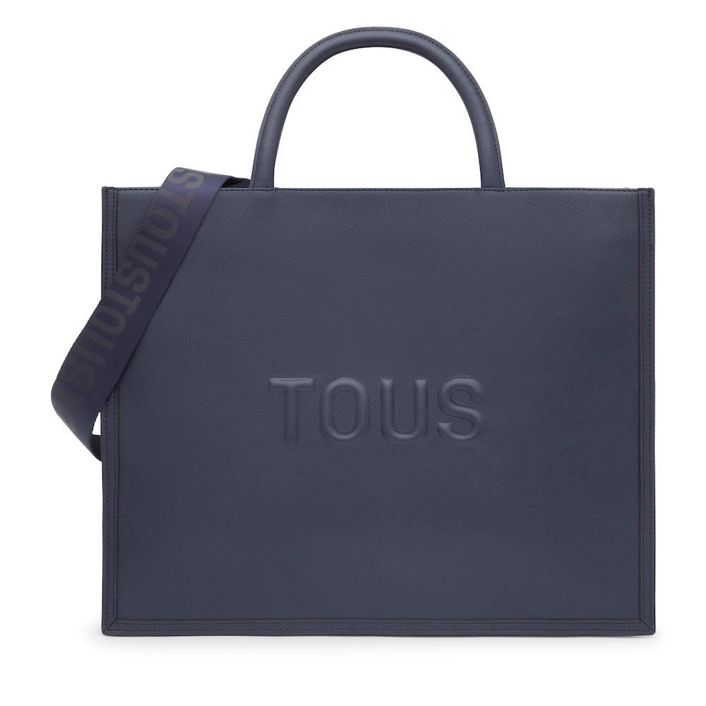Large navy blue Amaya Shopping bag TOUS Brenda image number 0