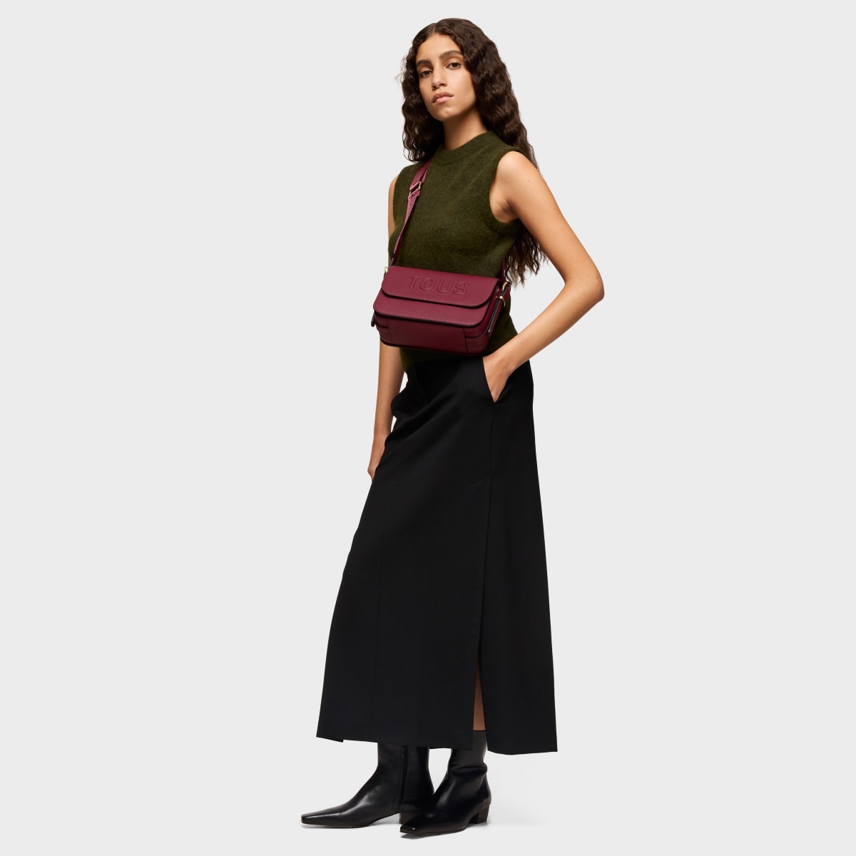 Medium maroon Crossbody bag TOUS Brenda