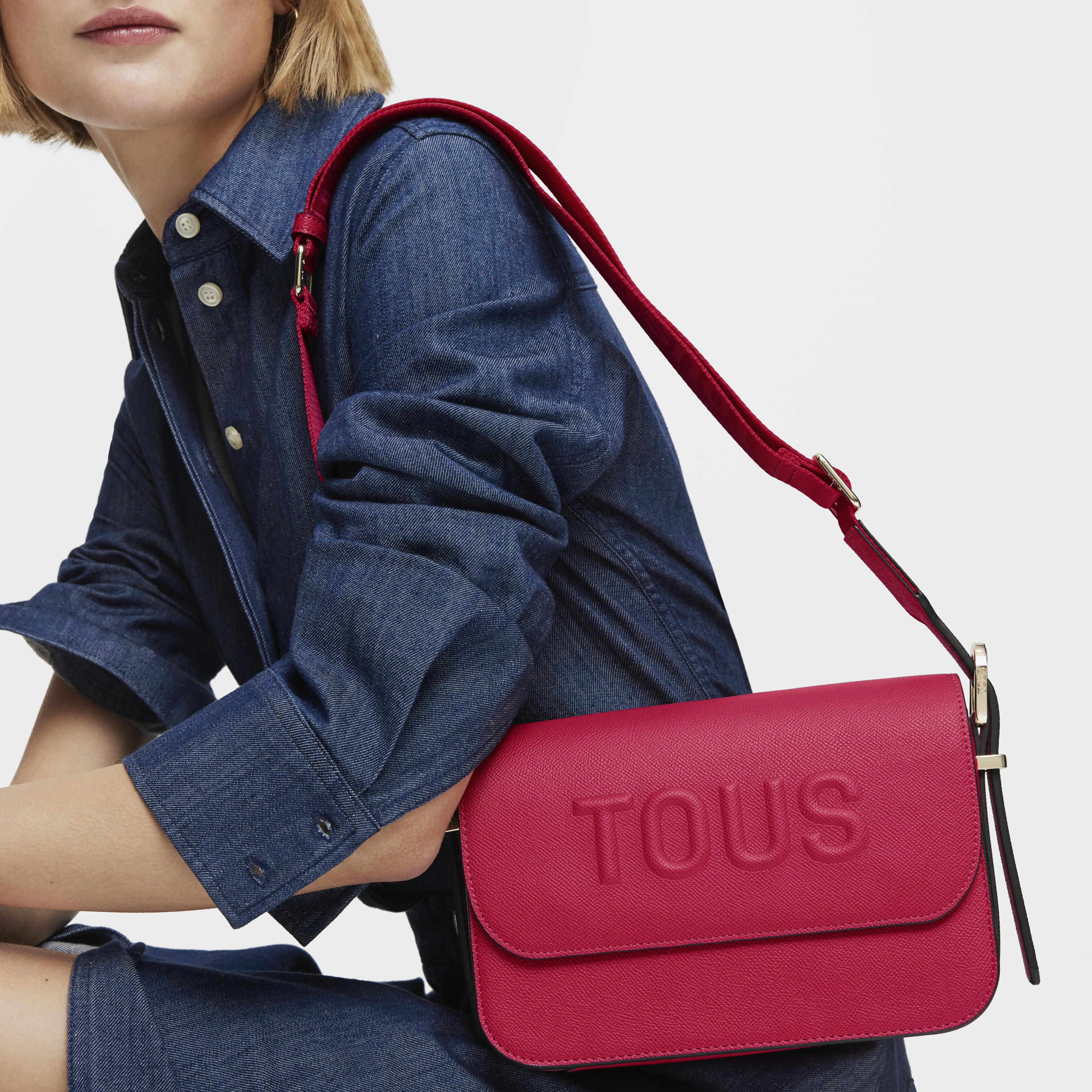 Medium fuchsia Crossbody bag TOUS Brenda