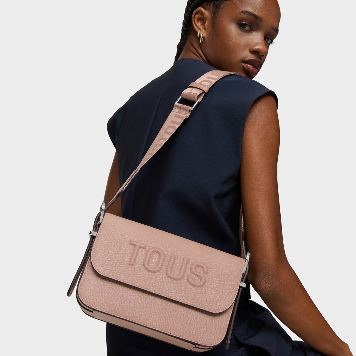 Medium taupe-colored Crossbody bag TOUS Brenda